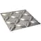 Ekena Millwork 19 5/8in. W x 19 5/8in. H Wallflower EnduraWall Decorative 3D Wall Panel Covers 2.67 Sq. Ft. WP20X20WACST - alternate 5